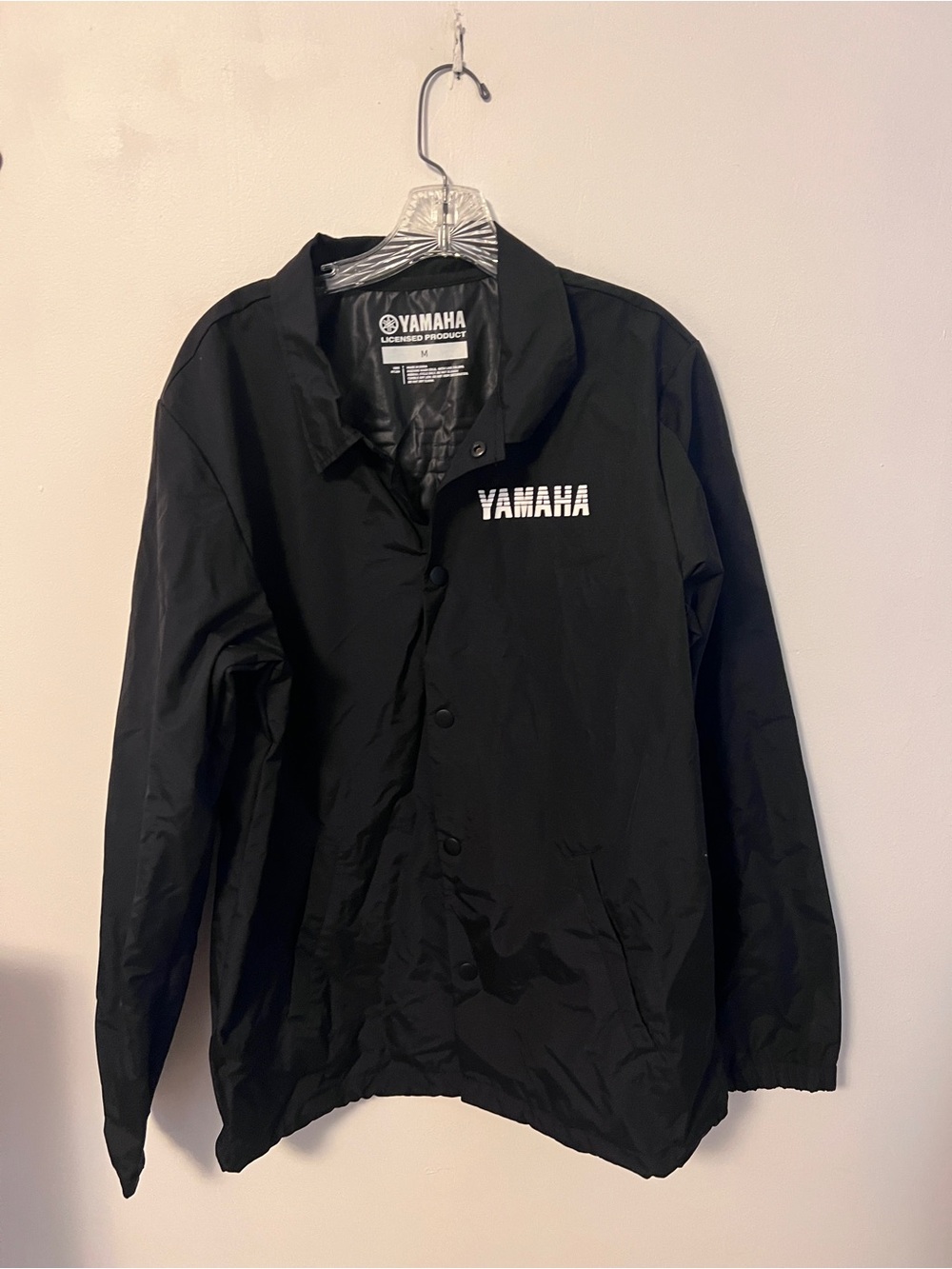 Yamaha Branded Black Windbreaker